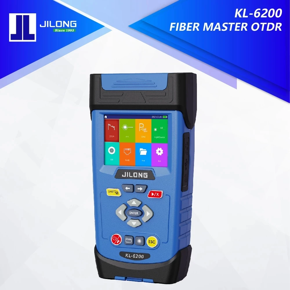 KL-6200 Fiber MASTER OTDR Build-in OPM OLS VFL FIP 1310/1550/1625nm Link Map OTDR