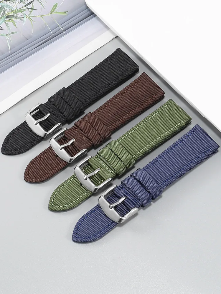Фото Подходит для Tissot 1853, Suchi, Casio, IWC, Omega, Mido, новые нейлоновые часы из ткани для мужчин и женщин. №4
