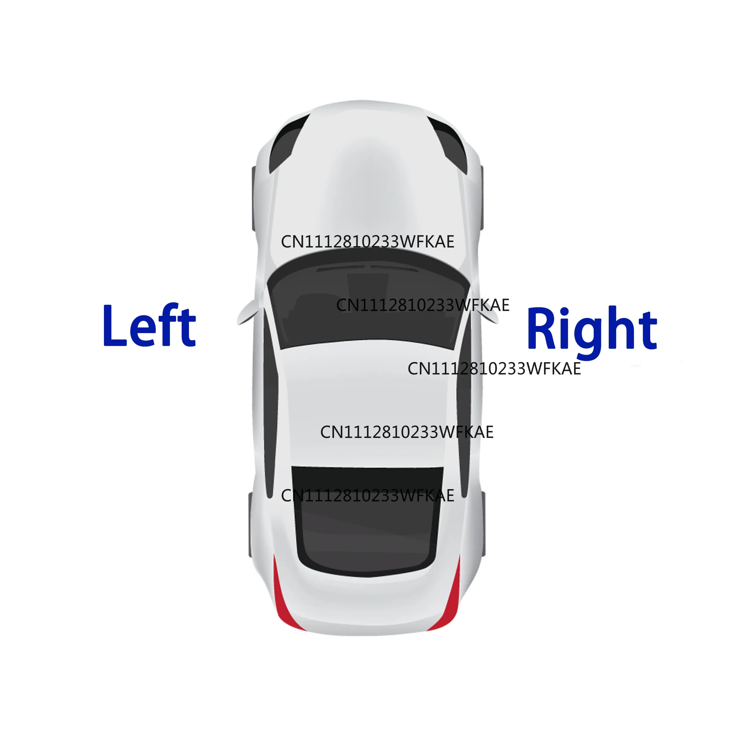 Для Seat Ibiza FR 2018-2022, рамка решетки противотуманных фар (неокрашенная), номер детали 6F0853665C6F0853666C (art.: 3920dcef40ec6) - 3920dcef40ec6