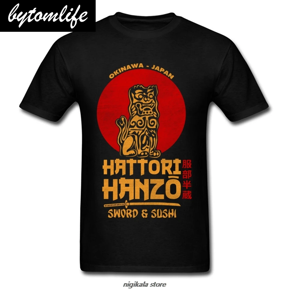 

100% Cotton Fabric Men Short Sleeve Hattori Hanzo Top T-shirts Casual Tees Latest Design O Neck Sweatshirts Drop Shipping