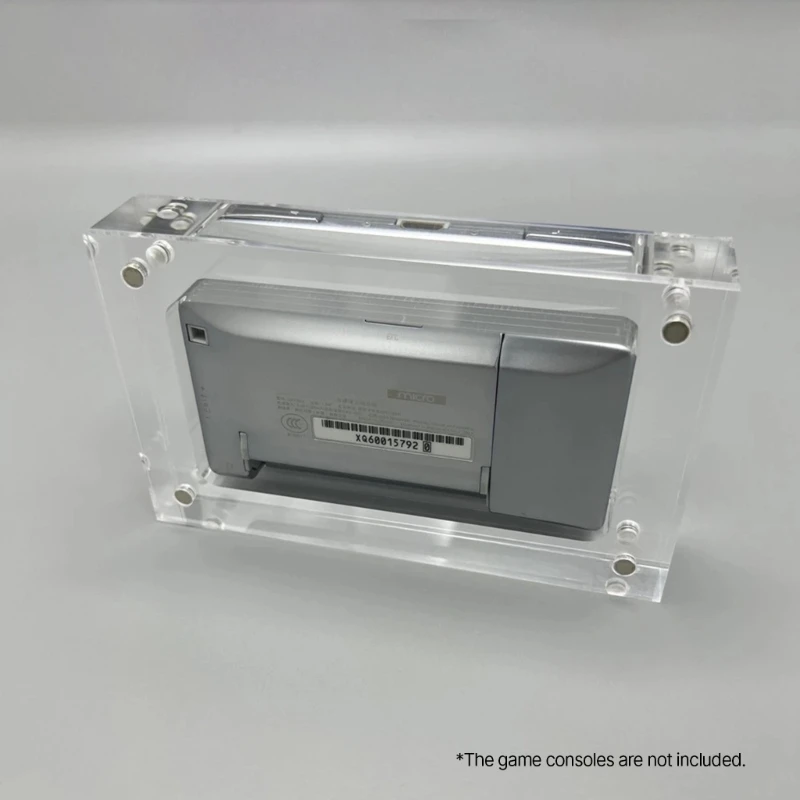 

Game Console Storage Box Magnetic Acrylic Protect Cover for GBM High Transparency Display Dustproof Protector-Shell
