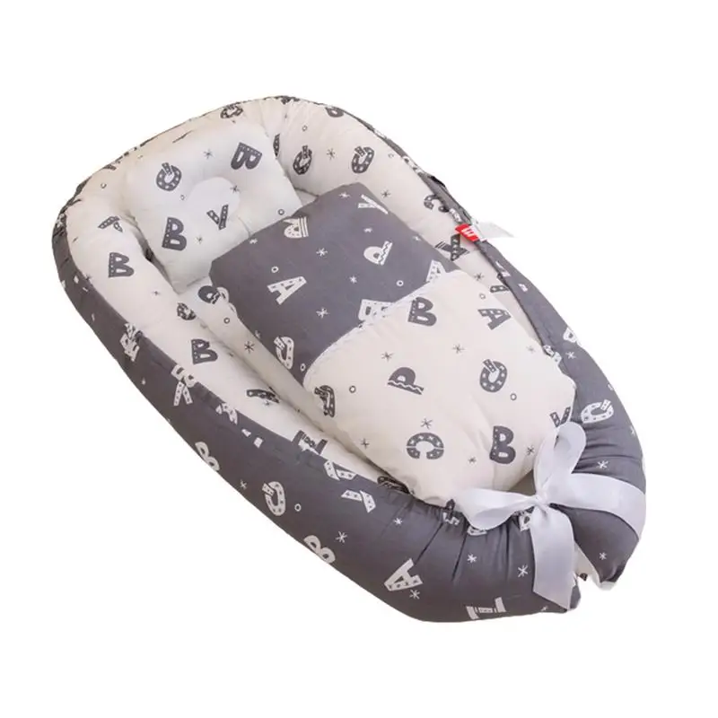 

Baby Bed Bassinet Nest Newborn Lounger Newborn Lounger Pillow Basket Portable Cot Crib Travel Cradle Cushion For Infants