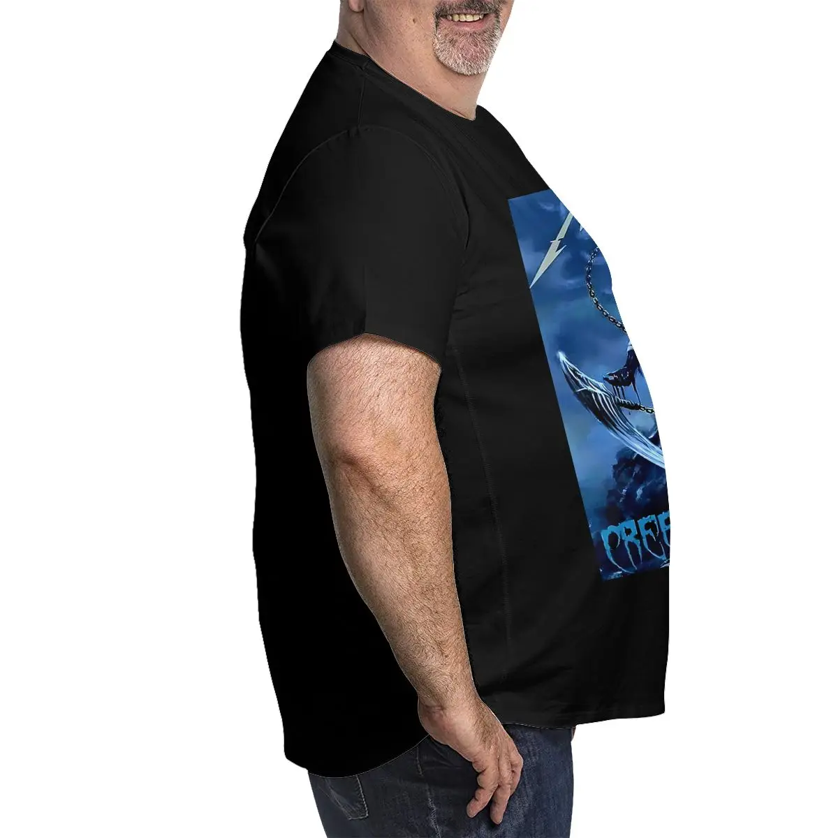 Мужская футболка большого размера с коротким рукавом M-Metallica удобная и стильная