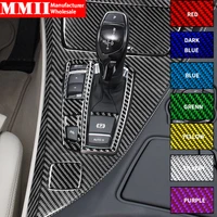 for bmw 6 series f12 f13 f06 2011 2018 carbon fiber gear shift panel cover stickers car interiors styling accessories