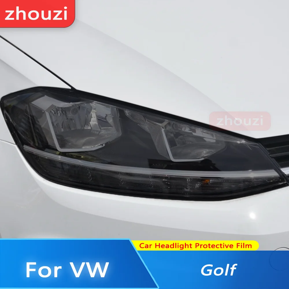

Car Headlight Tint Black Protective Film Taillight Self Healing Transparent TPU Sticker For Volkswagen VW Golf 7 8 MK7 2012-2022
