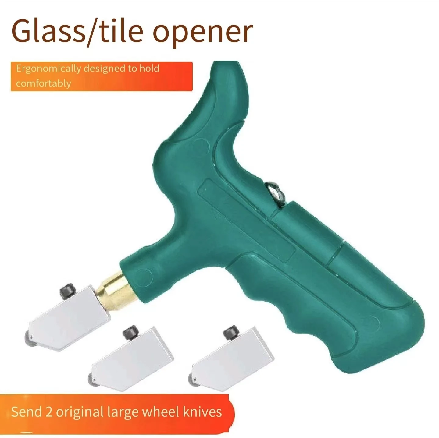 KUNLIYAOI Hand-held glass knife tile cutter cutting artifact cut tile opener diamond cut thick glass household