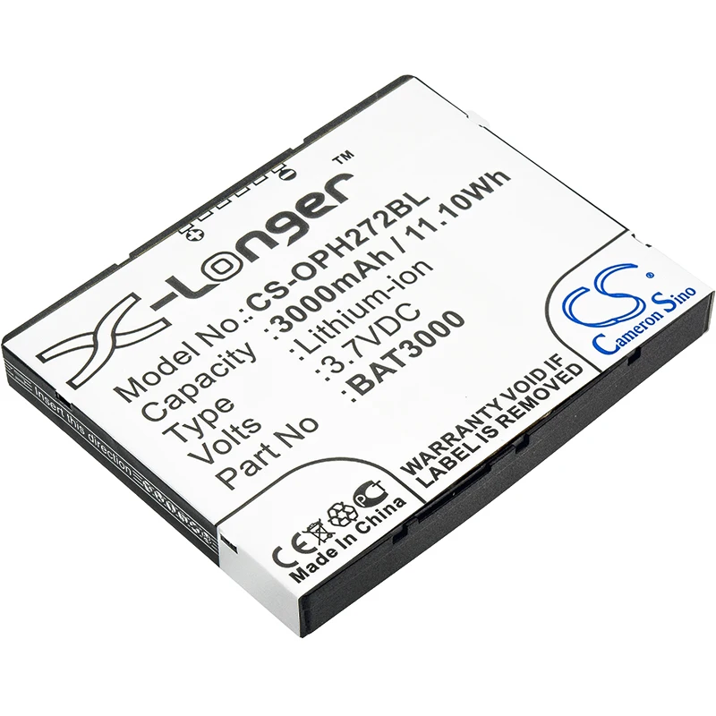 

CS 3000mAh / 11.10Wh battery for Opticon H-27, H-27 1D, H-27 2D BAT3000, T65114B00028