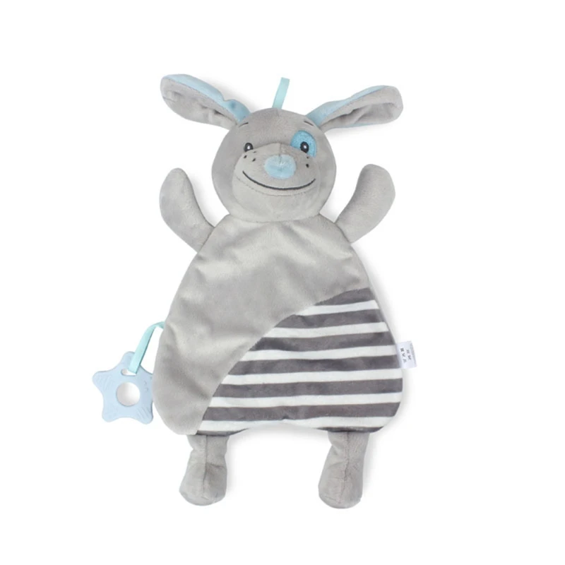 

Baby Appease Towel Cute Animal Doll Plush Stuffed Toy Infants Bib Saliva Towel