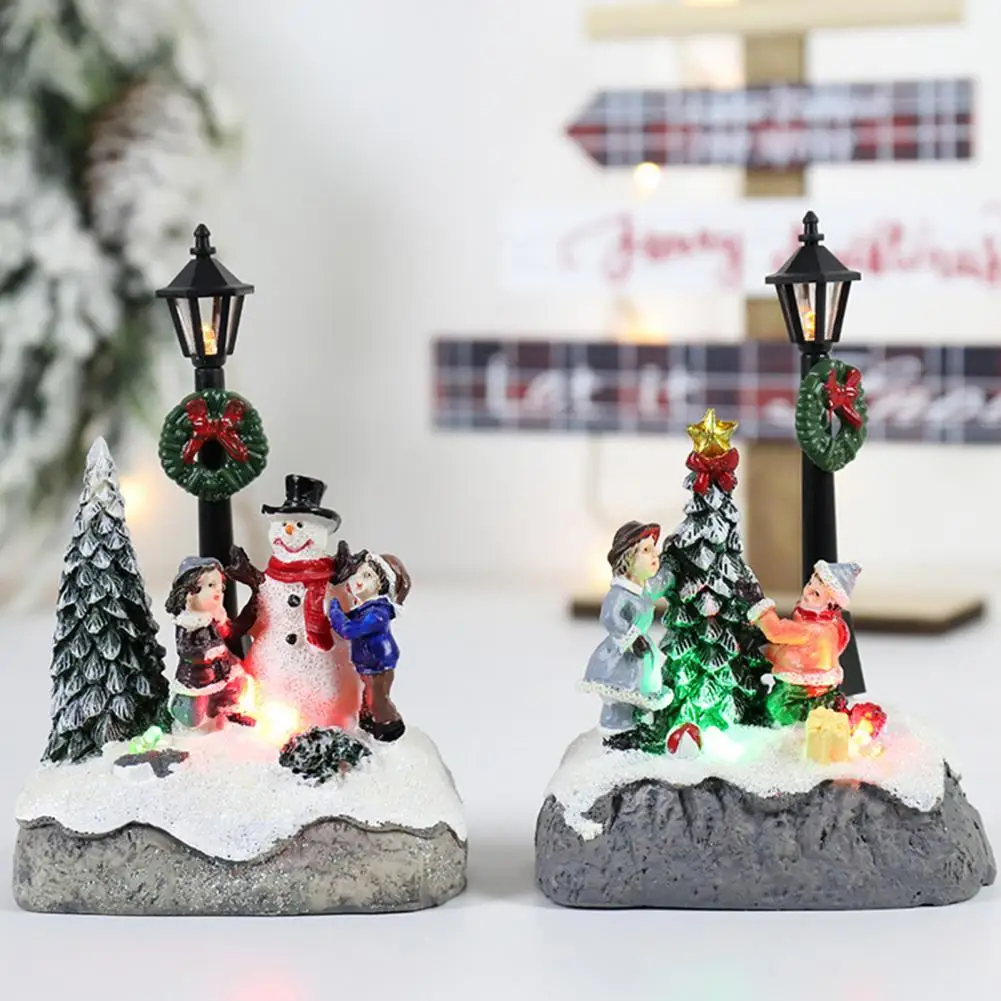 

Resin Excellent Cute Realistic Looking Xmas Ornaments 2 Styles Christmas Ornaments Attractive for Office