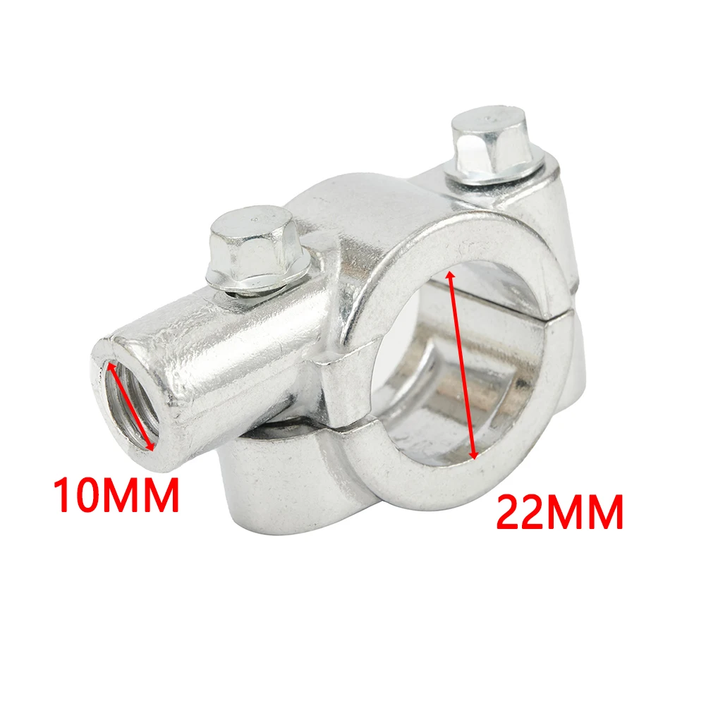

Universal Chrome Motorcycle 7-8\" Handlebar Mirrors Mount Holder Clamps Adaptor 10mm Motorcycle Clamp Mount Bracket