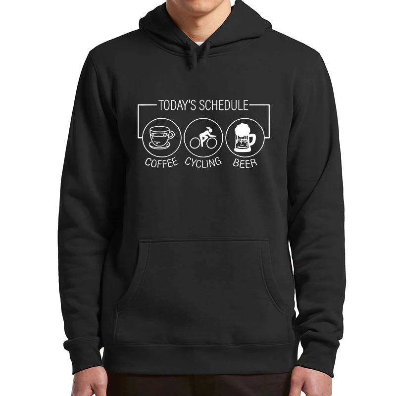 

Funny Coffee Cycling And Beer Hoodies Humor Drinking Dad Boyfriend Gift Hooded Sweatshirt Unisex Soft Casual Basic Pullovers