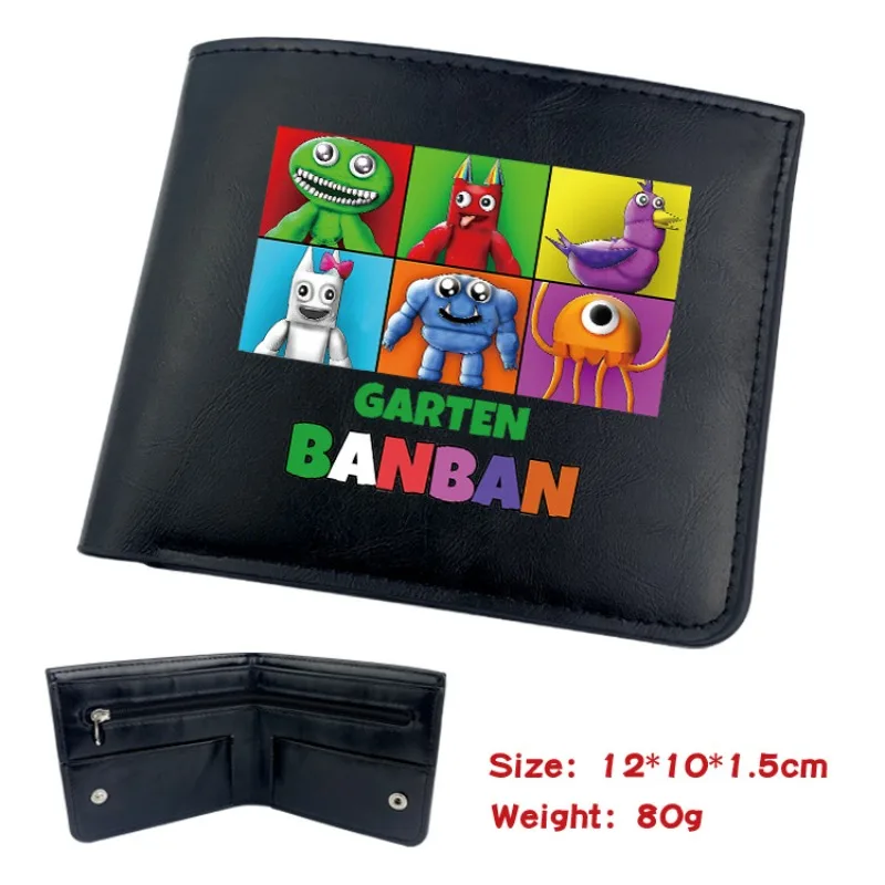 

Banban Garden Game Peripheral Card Bag Cartoon Two-dimensional Portable Coin Purse PU Short Magnetic Buckle Half-fold Wallet
