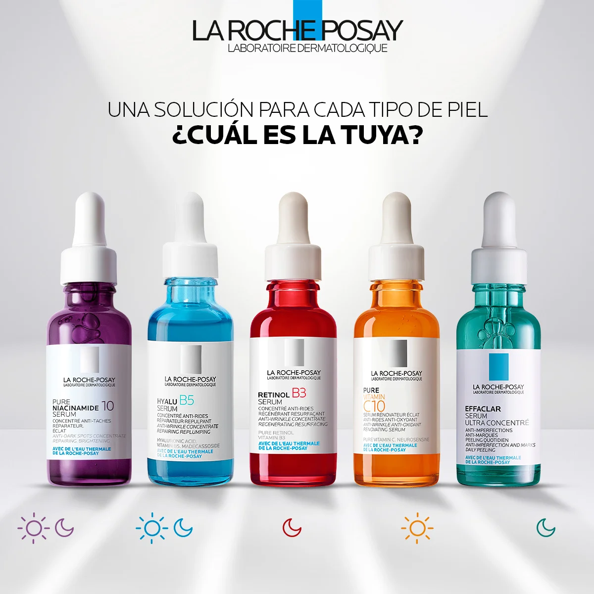 

La Roche-Posay HYALU B5/NIACINAMIDE 10%/ретинол B3/VC 10% Сыворотка для лица осветляет кожу, против морщин, уход за кожей 30 мл