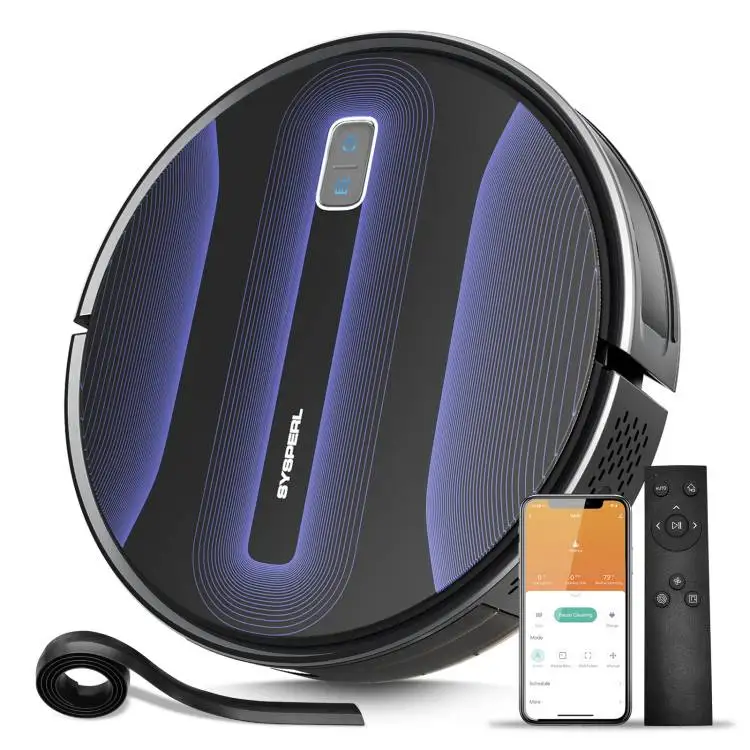 

SYSPERL V40P 2000Pa Strong Suction Quiet Self-Charging Robot Vacuum Cleaner Works with Wi-Fi Alexa,Robot vacuum cleaner
