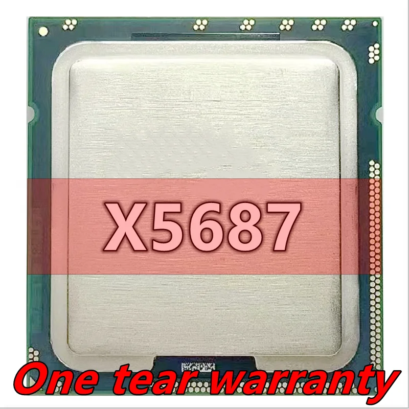 

X5687 Processor 3.6GHz 12MB Quad Core 6.4GT/s LGA 1366 SLBVY CPU