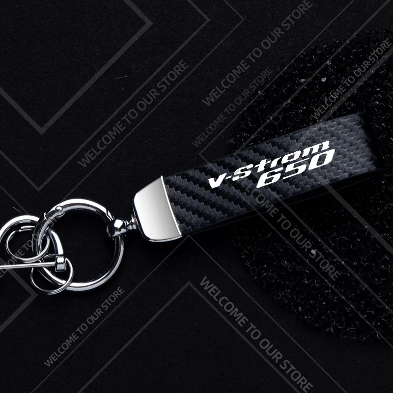 

1 шт. брелок для мотоцикла Suzuki V-Strom 650 250 1000 1050 DL/XT логотип виджет украшения металлический кожаный брелок из углеродного волокна