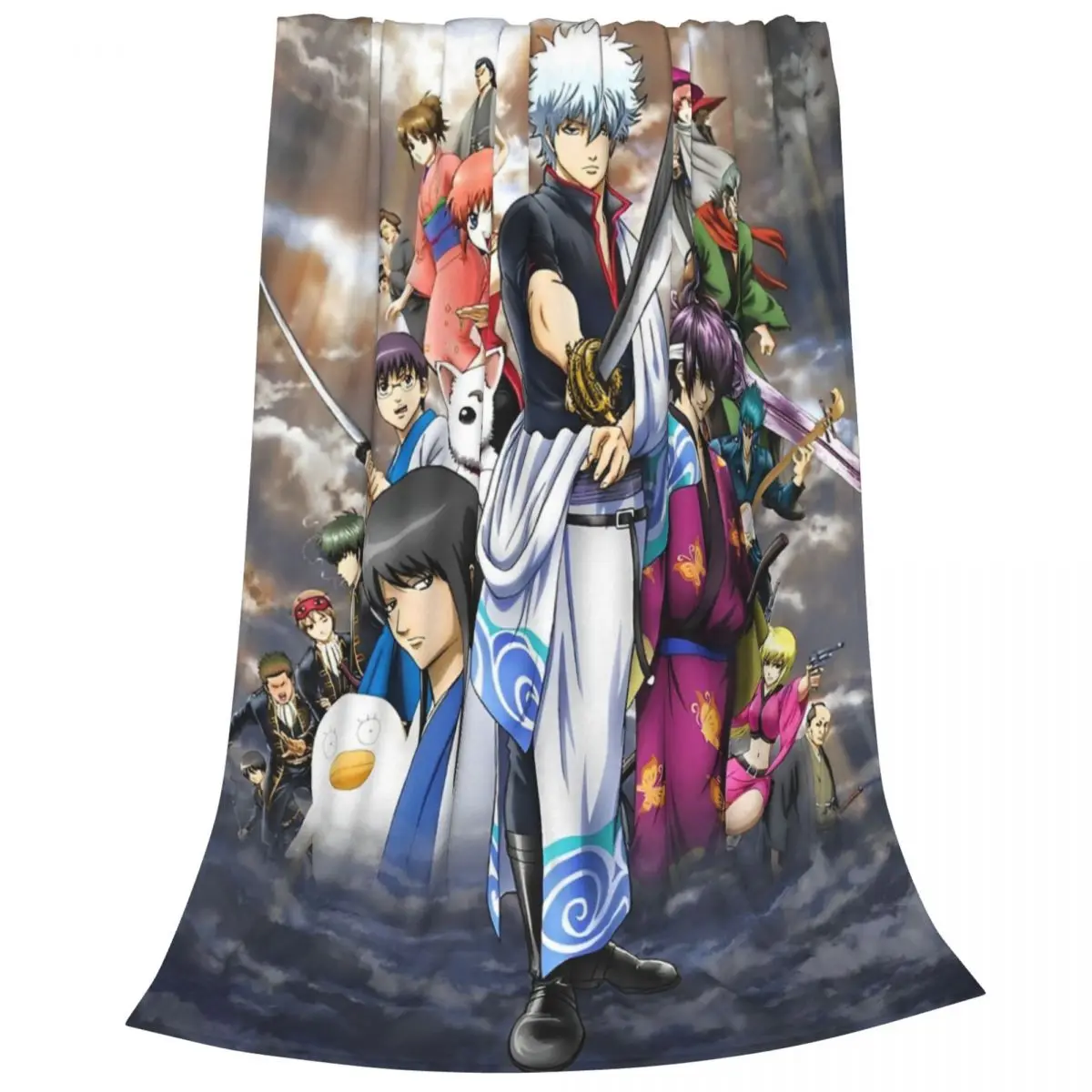 Gintama Adventure Samurai Science Fiction комедийное фланелевое одеяло для спальни супер теплое