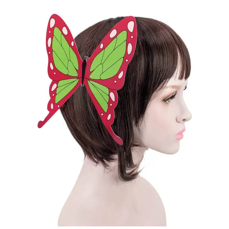 

DAZCOS Demon Slayer Kanao Tsuyuri Cosplay Headwear Butterfly Hair Clips Prop Anime Hairclip Butterflies Hairpin Headwear Hairpin