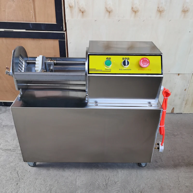 

Convenient Mobile Chip Cutting Machine for Food Processing