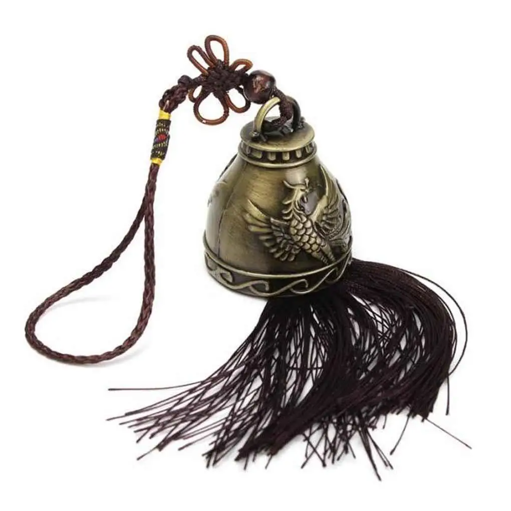 

Новый Винтажный ветряной колокольчик на удачу фэн-шуй колокольчик благословение ветряной колокольчик китайский узел для удачи домашние ав...
