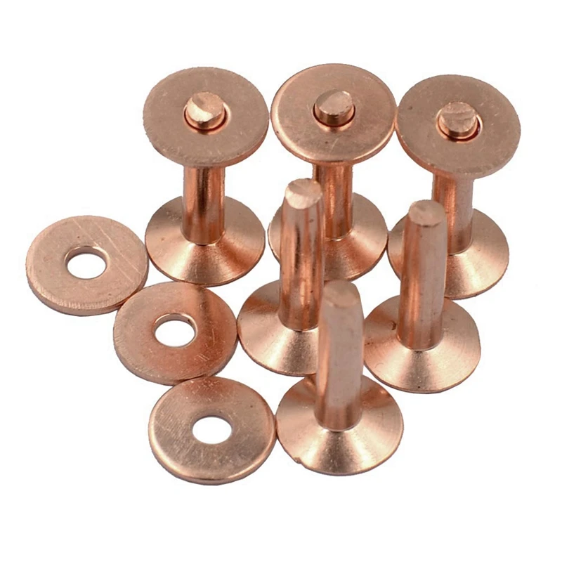 

Крепежные металлические медные заклепки из метеорита, инструмент для установки медных заклепок для ремней, кошельков, воротников, кожи