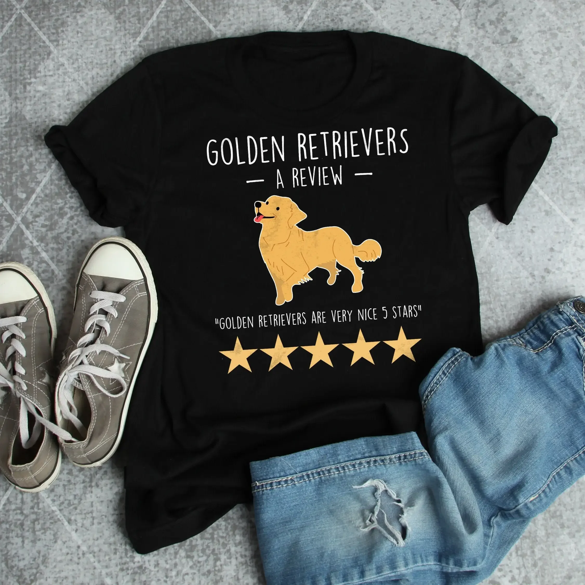 Футболка Золотистый ретривер забавный любитель собак милый мама папа обзор для