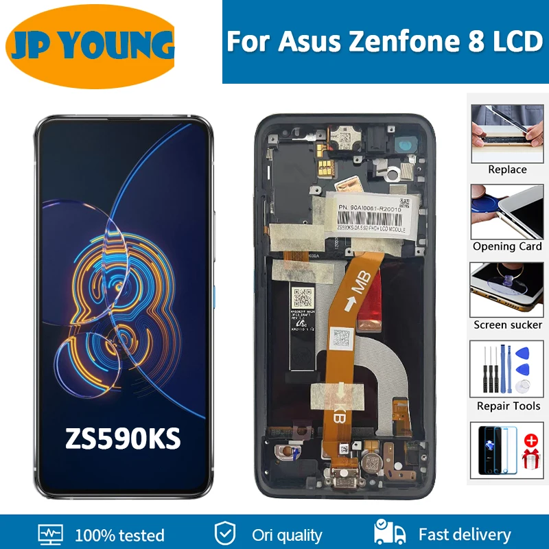 Vassoio Porta SIM Per Asus Zenfone 8 ZS590KS – Dual SIM (SIM1 + SIM2), Colore Nero