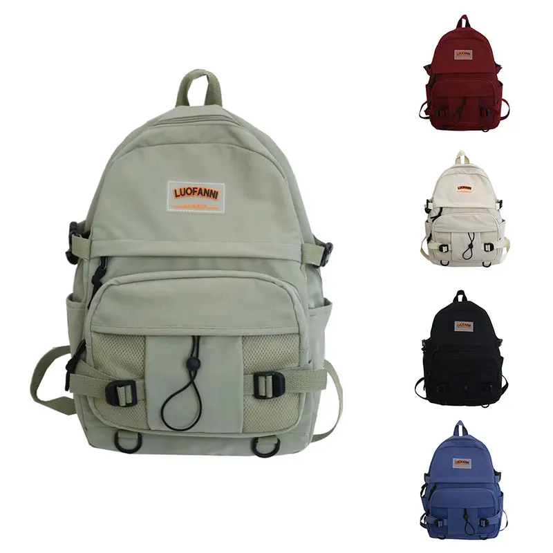 

Hot Kf-New Waterproof Nylon Women Backpack Female High Quality School Bag For Teenage Girl Travel Backpack Large Capacity