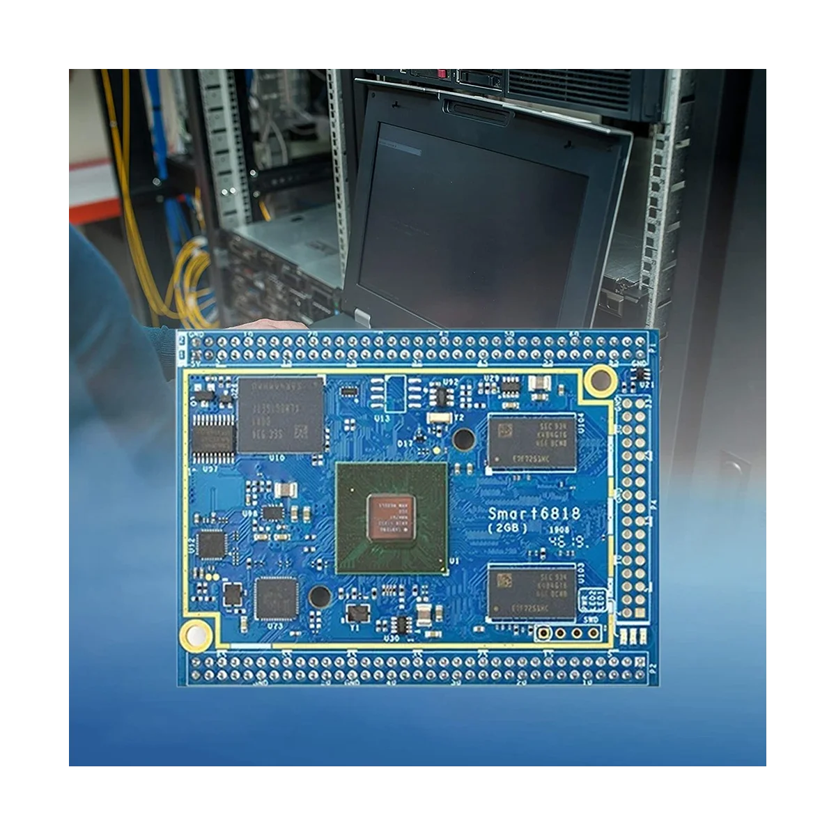 Smart6818 Core Board + теплоотвод S5P6818 Cortex-A53 восемь ядер 2 ГБ + 16 Гб EMMC Lubuntu Android Learning Development Board