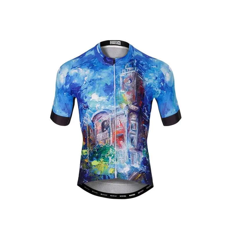 

Men's Mountain Bike Short Sleeve Cycling Jersey Suit Men's Moisture-wicking Bicycle Cycling Tops Road Cycling Tops Plus size