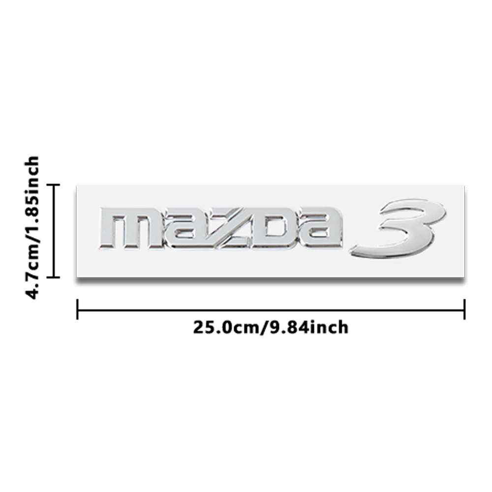 

3D ABS автомобильный Mazda 3 6, эмблема кузова, наклейка на задний багажник для Mazda Axela Atenza Speed MS Demio MPS Miata BM BL BK GH GJ GL Skyactiv