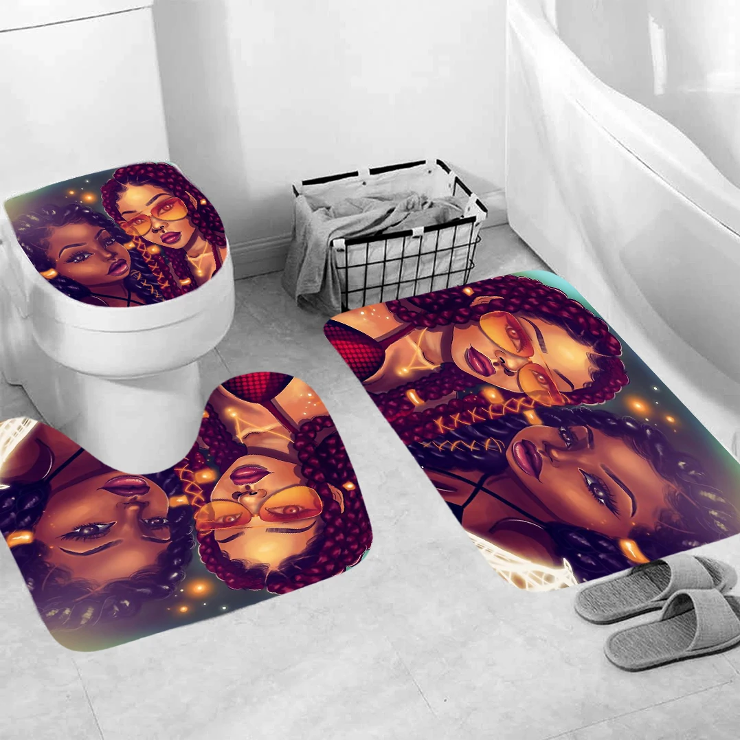 Американская африканская шторка для душа девочек комплекты ванной комнаты с