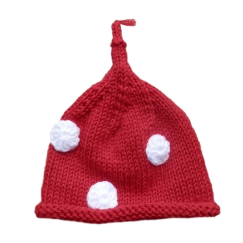 

Newborns Shower Gift Handmade Knitted Elf Hat Headwrap Baby Photography Beanie