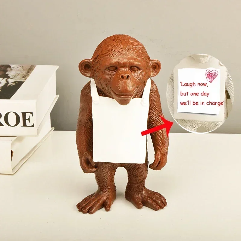 Полимерные украшения Бэнкси значок обезьяны Статуэтка ничем не сделает вы