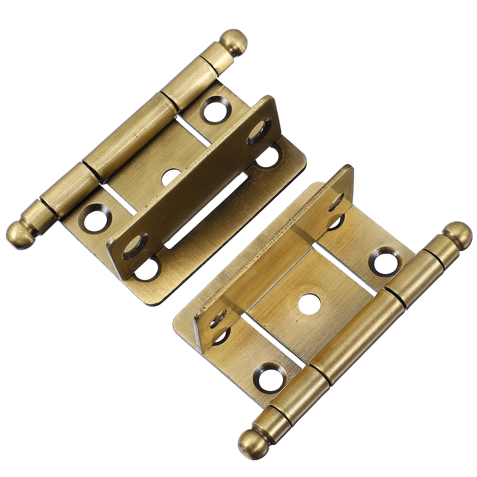 

2Pcs Iron Door Hinges Practical Cabinet Hinges Sturdy Furniture Hinges