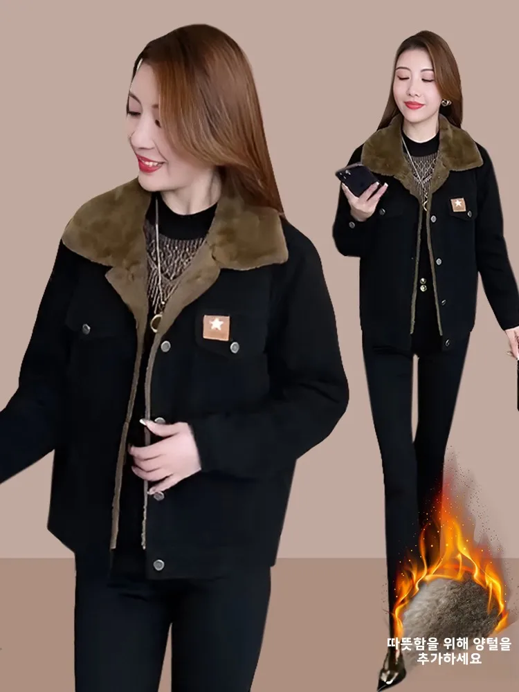 Европейские товары модная утолщенная верхняя одежда на флисовой подкладке для