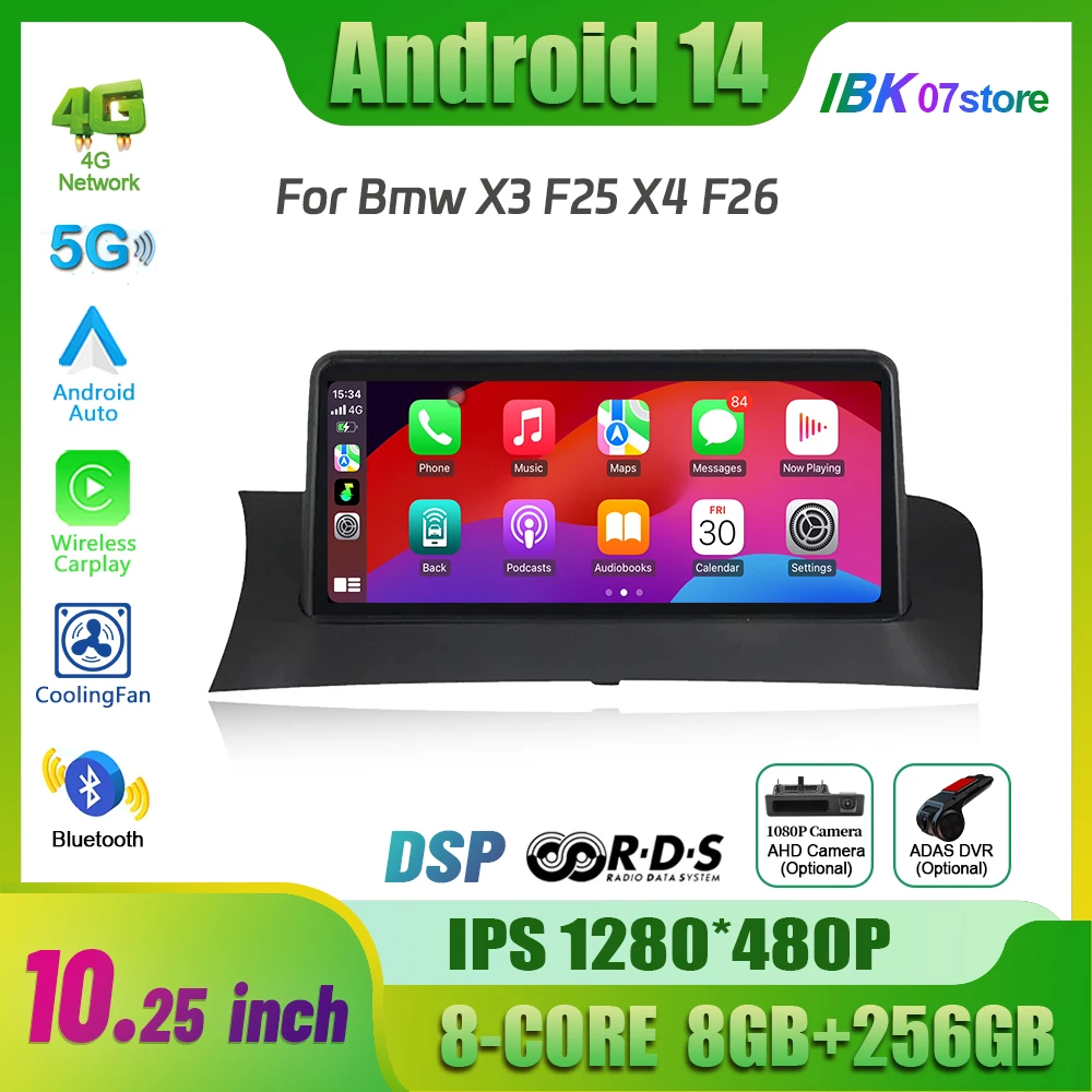 10 25 &quotавтомобильный радиоприемник для BMW X3 F25 X4 F26 мультимедийный беспроводной