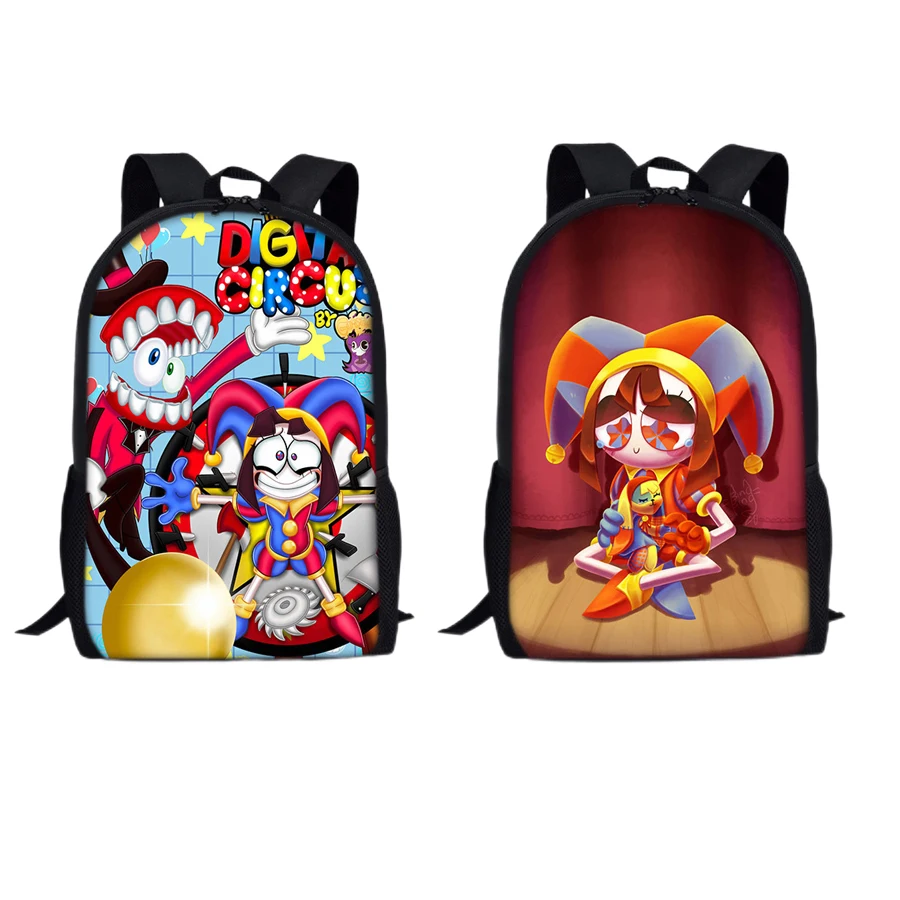 Удивительный цифровой цирковой рюкзак Pomni Jax с принтом розовые школьные сумки для