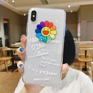 Nohon Clear Phone TPU Case For iPhone 13 12 11 Pro Max Mini X XS XR 7 8 Plus 6S Sunflower Fashion soft back cover