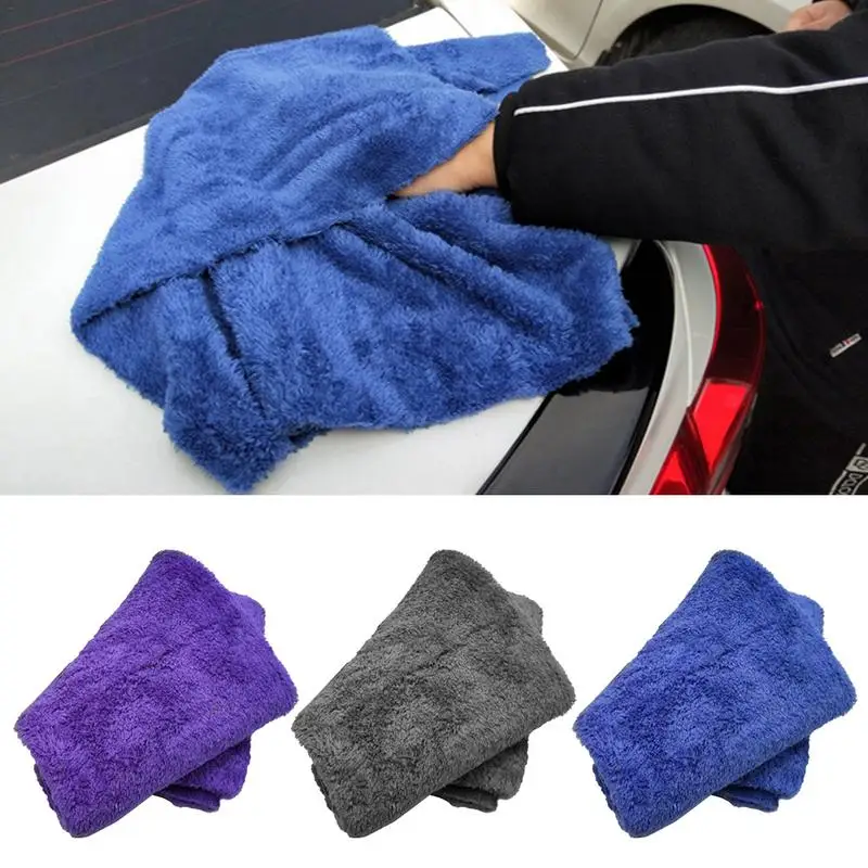 

Car Wash Microfiber Super Absorbency Car Cleaning Cloth Car Washing Drying Towel Ultra Soft Edgeless For Vehicles Cleaning