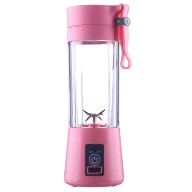 Portable 4 Blades Electric Juice Fruit Blender Cup Bottle Mixer Smoothie USB Rechargeable For Gym Travel