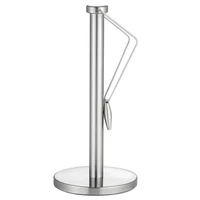 paper towel holder stand with base for kitchenstainless steel paper towel dispenserprevent paper rolls from falling