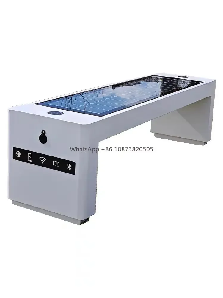 Скамейка с солнечной панелью и зарядкой по Wi-Fi