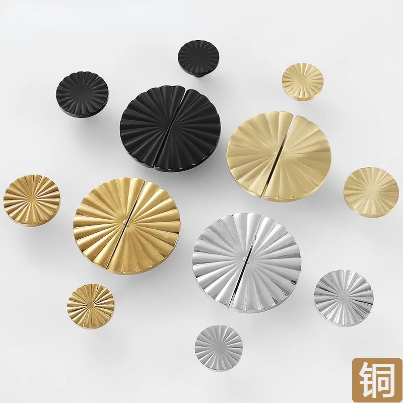 

Semi-Circular Shape Drawer Knob Furniture Handles Gold Black Silver Dresser Knobs Handles for Knobs and Drawers Wardrobe Pulls