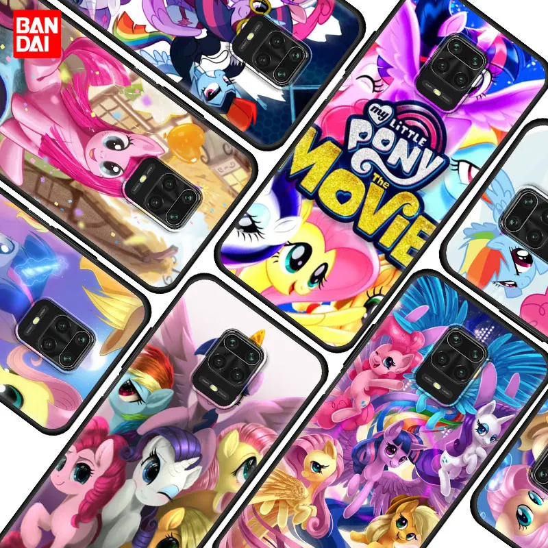 

Case for Xiaomi Redmi Note 7 8 9 9s 10 11 8T 11T Pro Plus 5G 4G Cell Soft Phone Shell Bag Korea Cartoon My Little Pony Anime