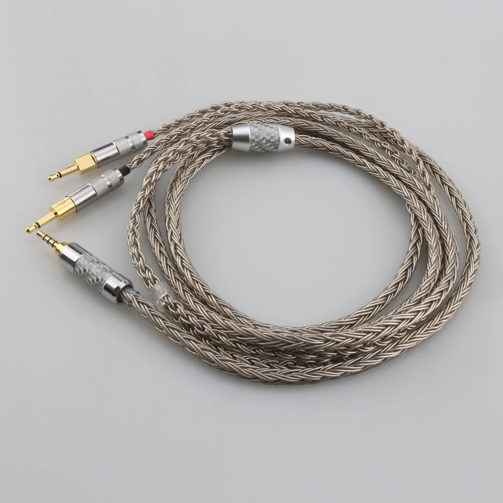 

New Balance 3.5 Xlr 4.4 male to Dual 2.5 mm 16 Cores Headphone Earphone Cable hifi cabl For hd 700 sennheiser hd700 nw zx300a