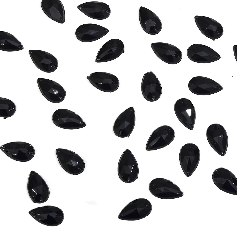 Акриловые украшения со стразами для одежды обуви шапок сшитые вручную капли воды