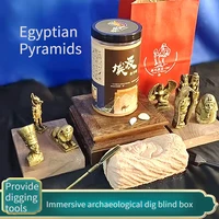 pyramid archaeology blind box ancient egyptian historical relics museum childrens treasure digging treasure hunting toy gift