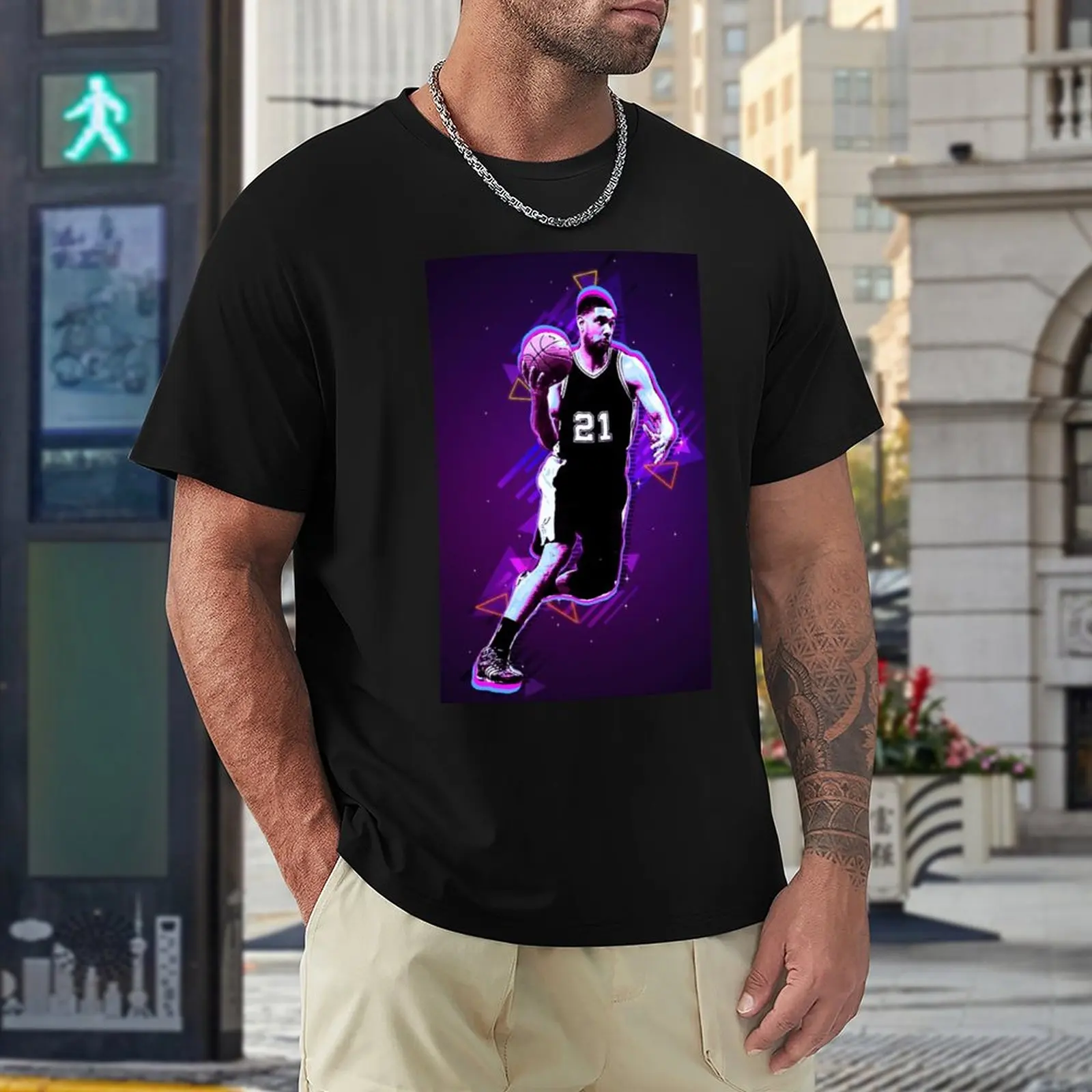 

Basketball Gift Hot Sale Timss And Duncanss 2023 Basketball Stars (4) Kemp Top Tee Vintage Sport Travel USA Size