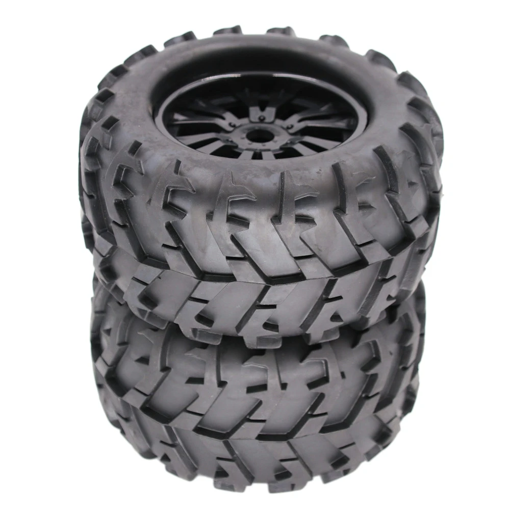 

For 2Pcs 1/8 RC Dirt Bike Scale Truck Off-Road Tires Wilderness Tires Rubber Wheels 1/8 RC Auto Parts Accessories 170MM